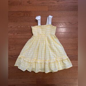 Janie and Jack Yellow Gingham Smocked Spring Easter Dress